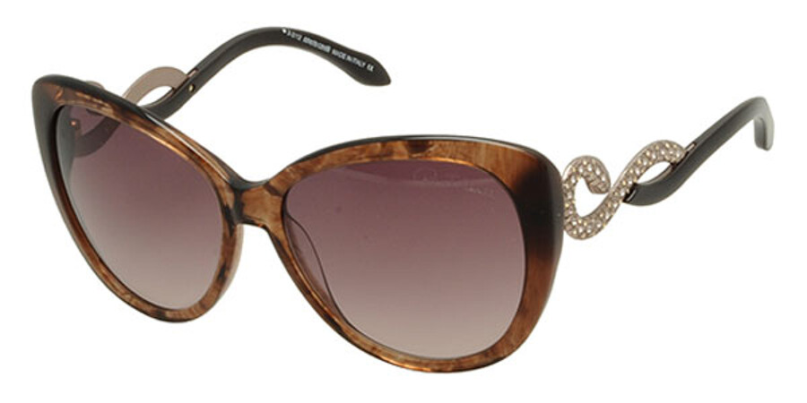 Roberto Cavalli Cat Eye Style Brown Gradient Lens. Roberto Cavalli Gradient Mekbuda 888S Cat-Eye Sunglasses in  main image 4
