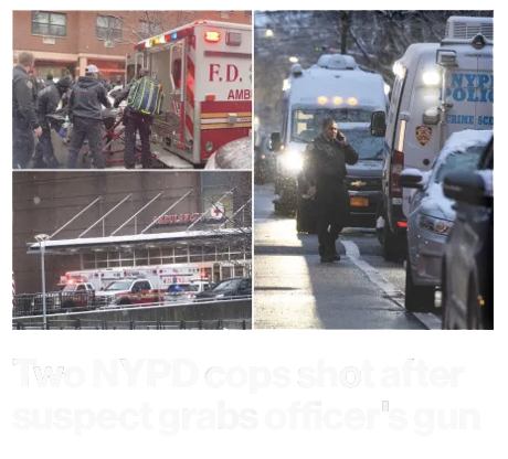 Two NYPD cops shot after suspect grabs officer’s gun in NYC - Thee RANT