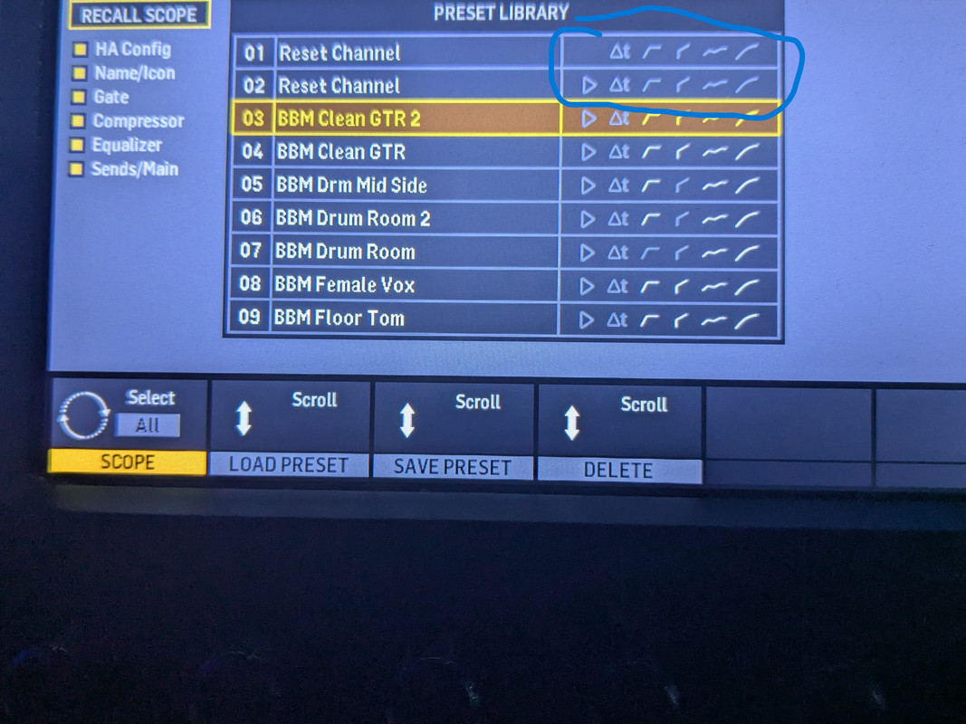 channel preset library