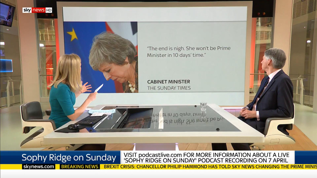 24 March - 09.00.00 - Sophy Ridge On Sunday. A new kind of polit