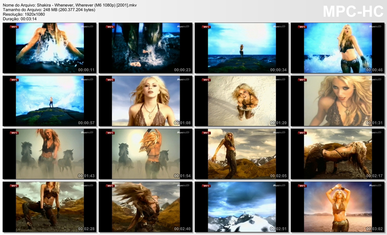 Shakira - Whenever, Wherever (M6 1080p) [2001]