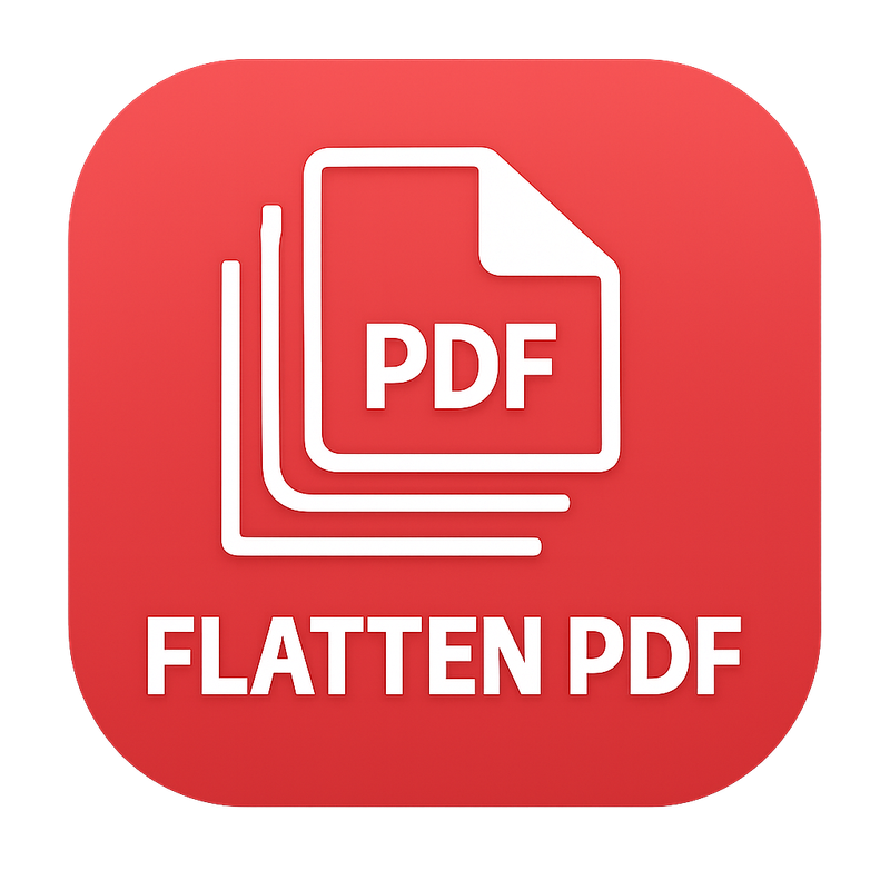 Flatten PDF Icon
