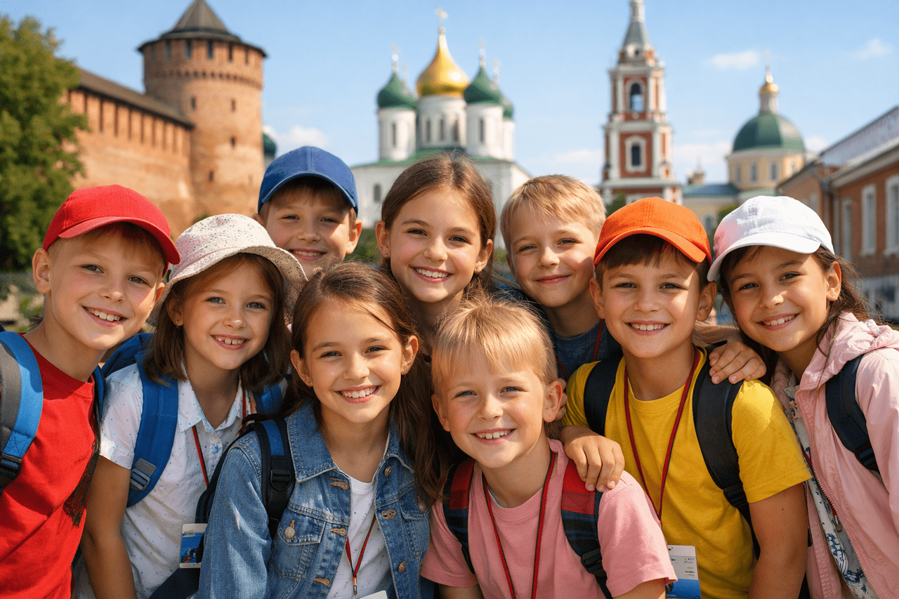 Дети на экскурсии в Коломне