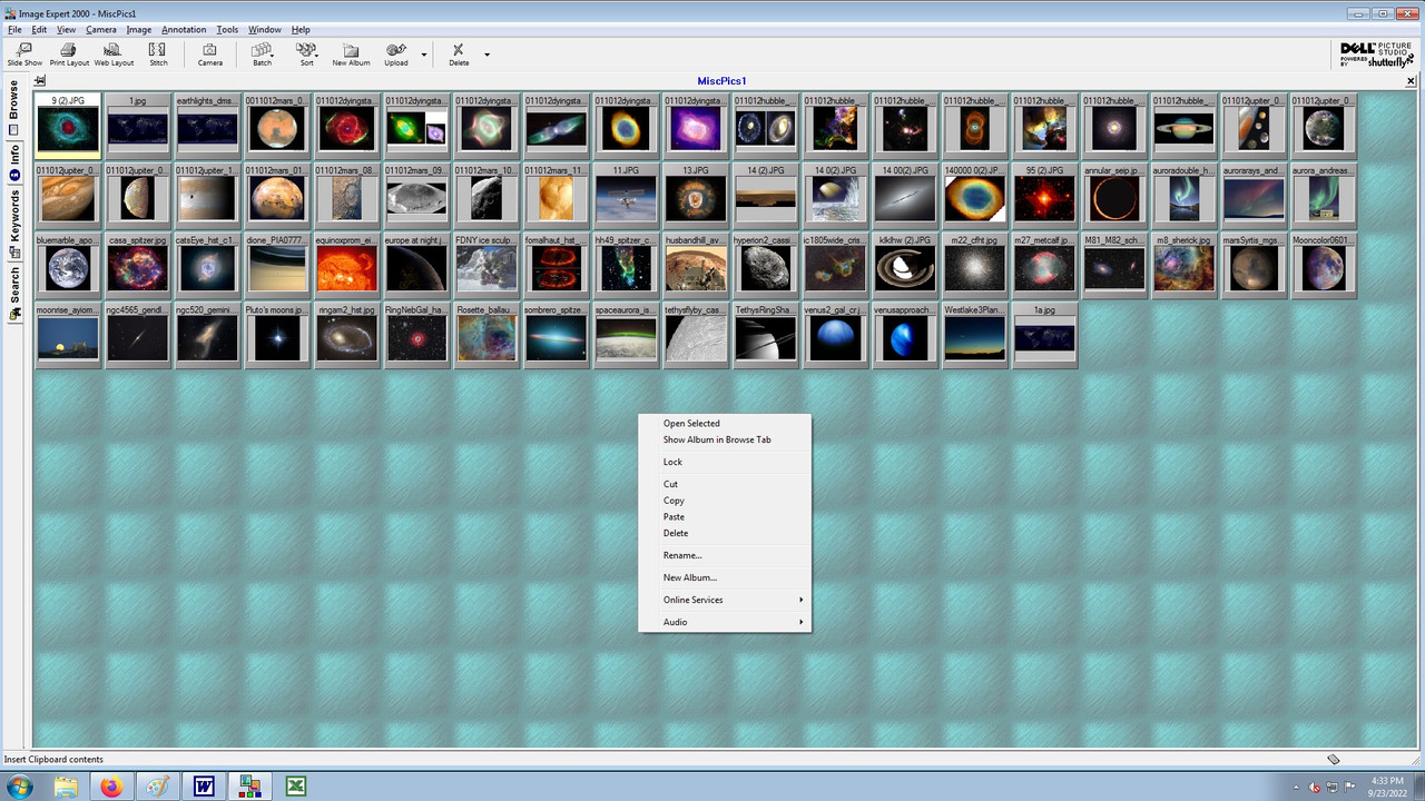 38f(image expert 2000 screen (stars)