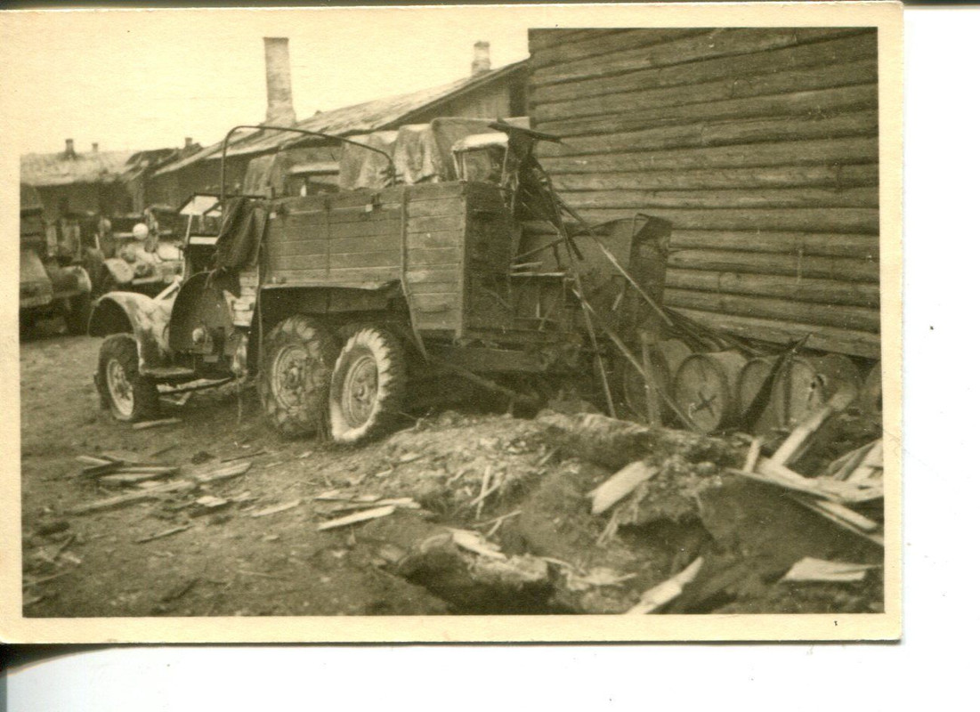 Orig.Foto zerstörter LKW Wehrmacht 3-Achser in R