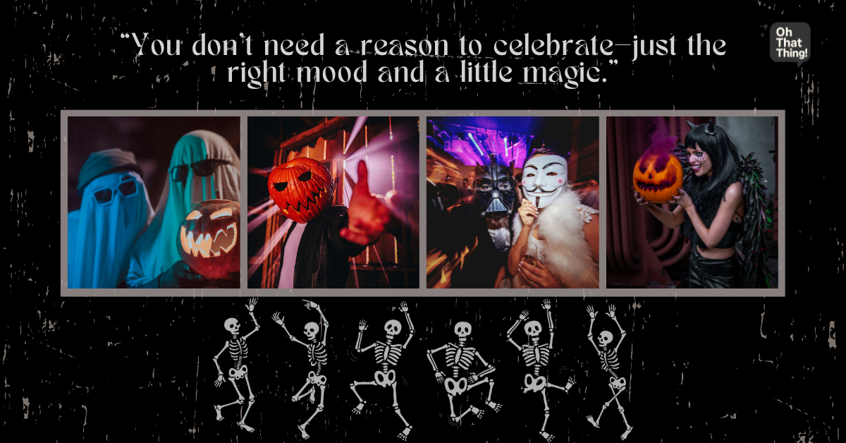 Halloween celebration scene