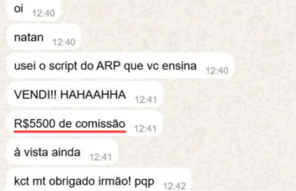 Depoimento de cliente 12