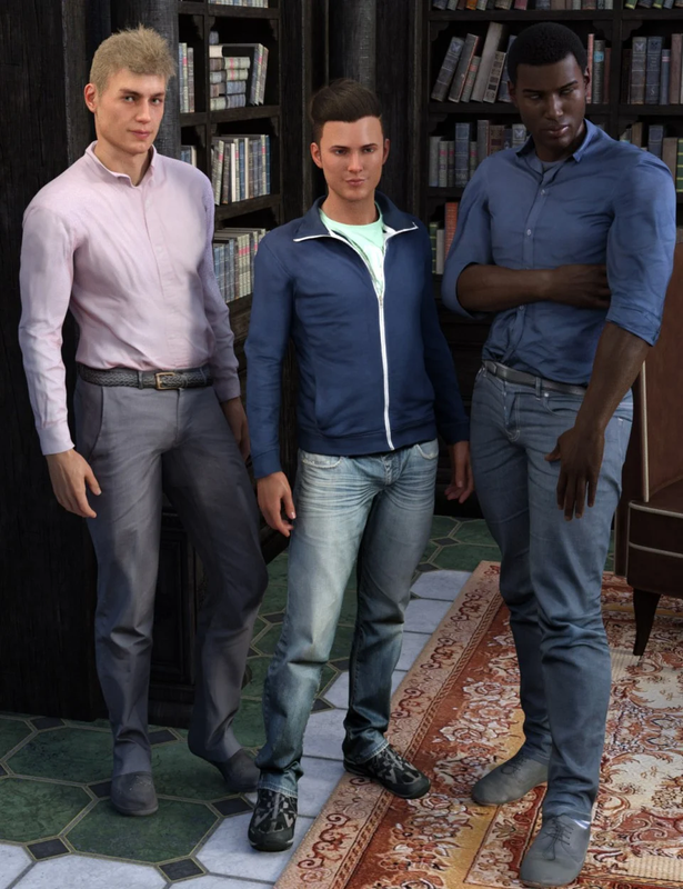 Casual Outfits for Genesis 8 Male(s)