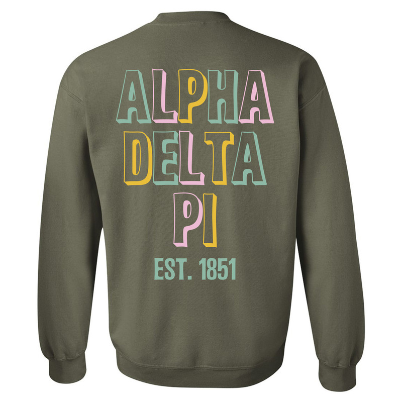 42421gB_military green sweatshirt back