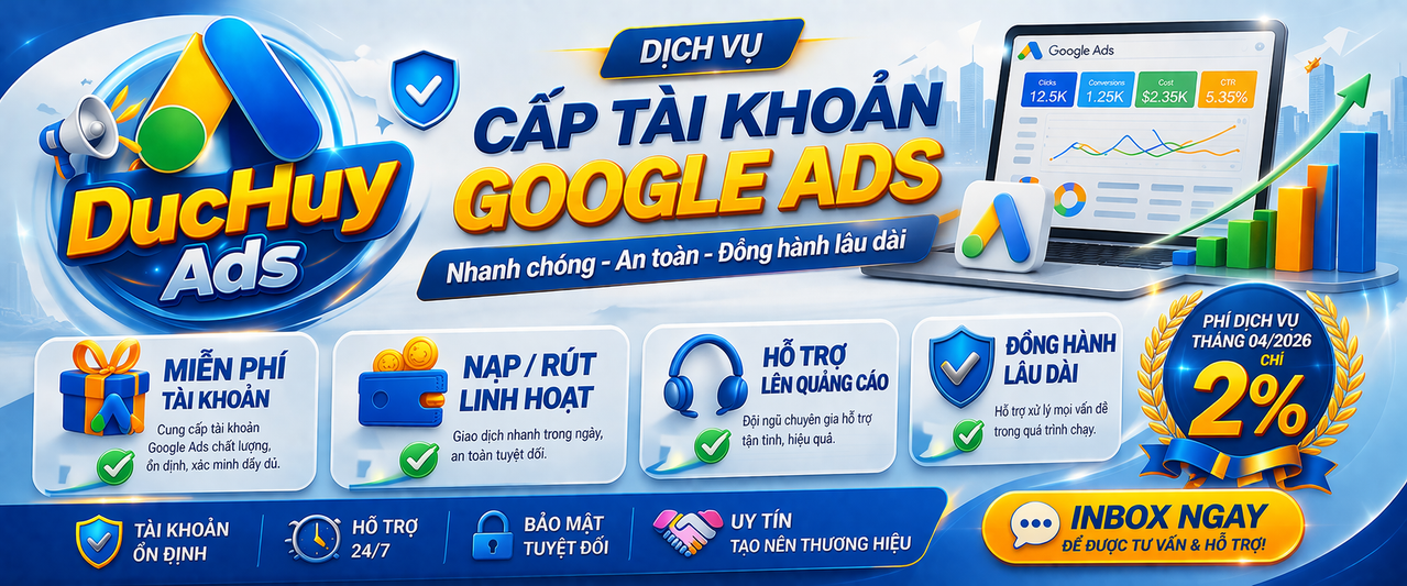 DUCHUY MEDIA PRO - Dịch vụ cho thuê tài khoản Invoice Google Ads chuyên nghiệp