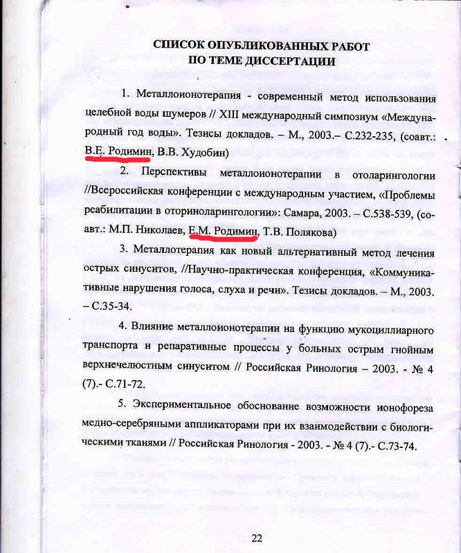 список работ по теме