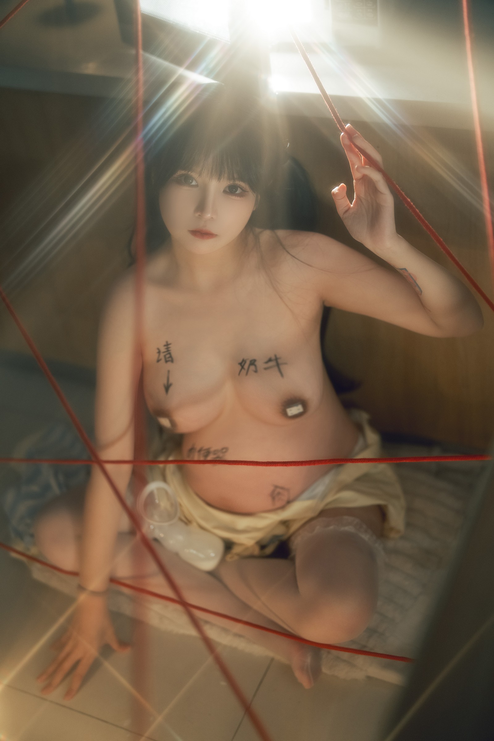 rua阮阮 × 小九酱 奶牛主题 双人写真合集｜互动私房摄影（50P｜582MB）插图5