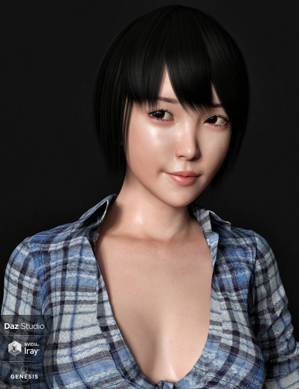 Yuna Character and Hair for Genesis 8 Female