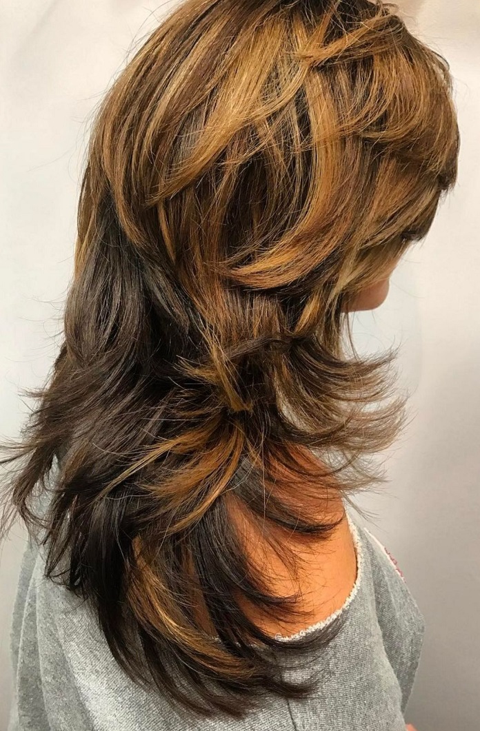 Long Shag With Feathered Layers Octopus Haircut