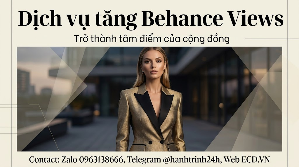 tăng behance views organic dành cho designer