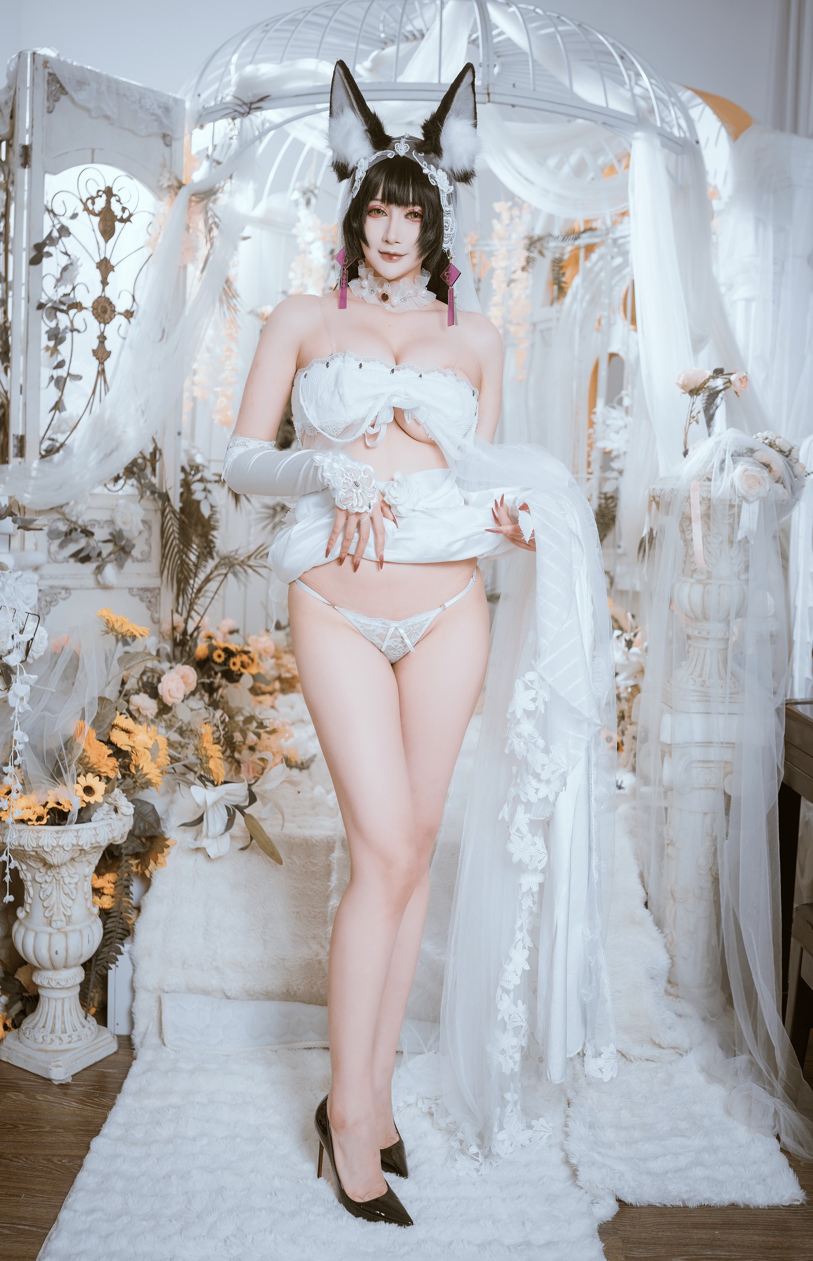 兔胖胖min – 碧蓝航线 武藏 花嫁 Cosplay 高清写真集（40P-883.9MB）插图9