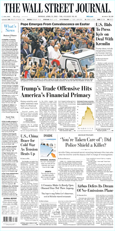 The Wall Street Journal April 21.2025