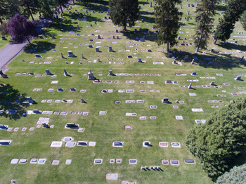 cemetery arial view