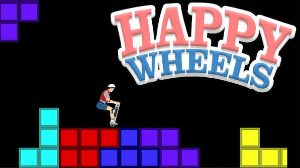 happy wheels tetris