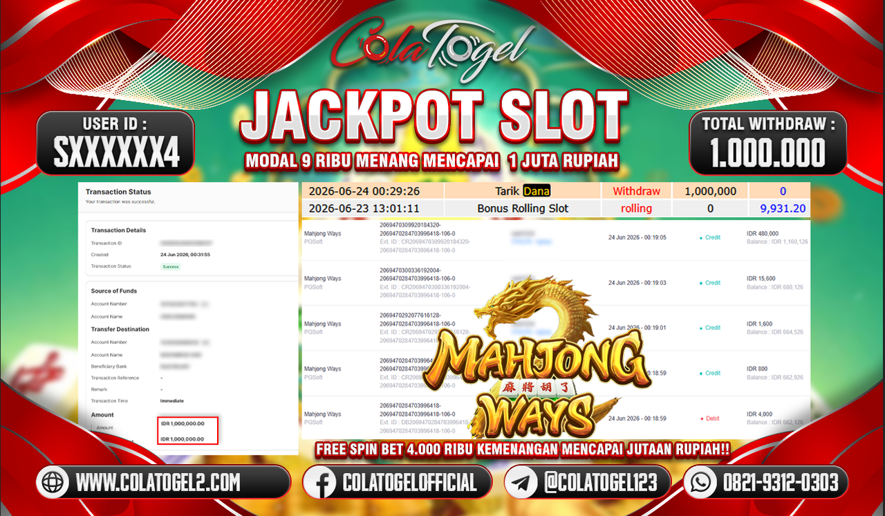 JACKPOT SLOT GACOR!!
