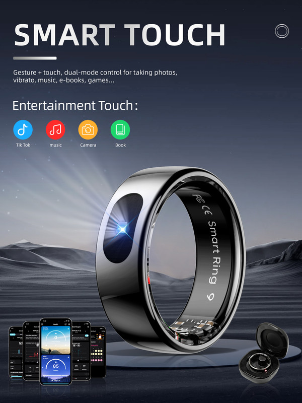 Fashion Smart Ring - Rose Gold Technology Wearable