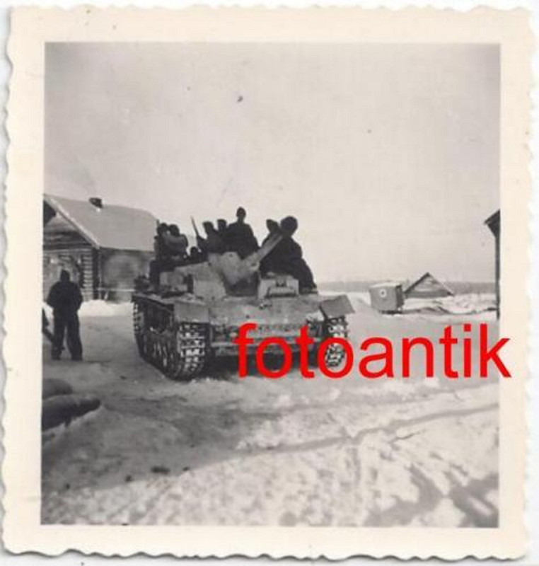 Foto 2 WK, Panzer , Sturmgeschütz, Langrohr, Win