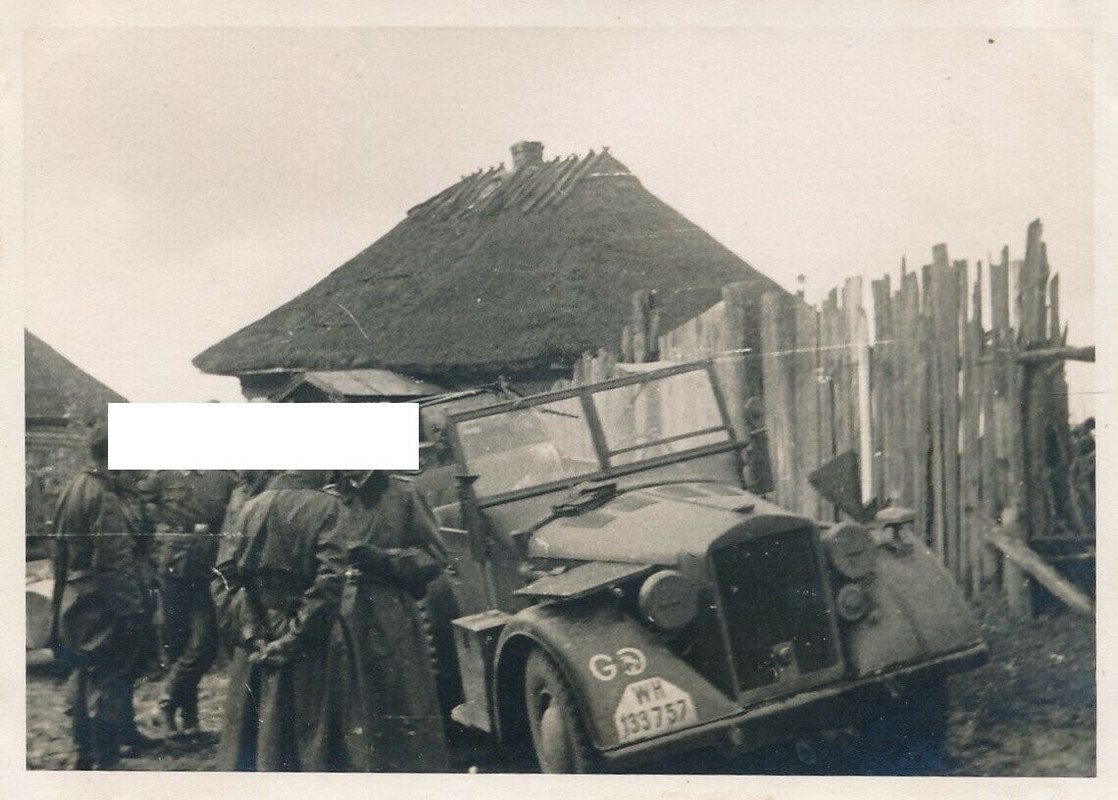 Russland PKW Kübelwagen 24 Panzer Division Nummernschild Wappen