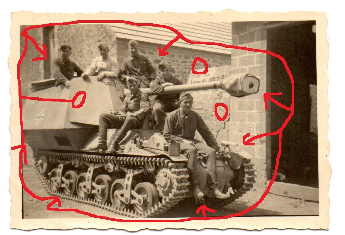 Panzerjäger Marder I SdKfz 135 , 2 WK Foto Nr 3.