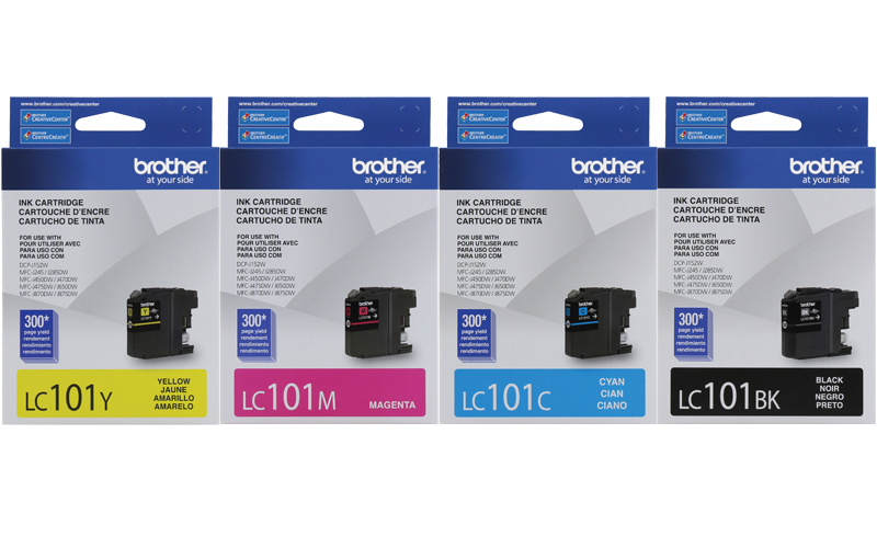 Brother MFCJ875DW (LC101) Standard Yield Ink Cartridge Set 768202156238 eBay