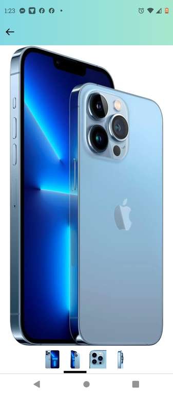 Amazon: iPhone 13 pro 256gb (reacondicionado) 
