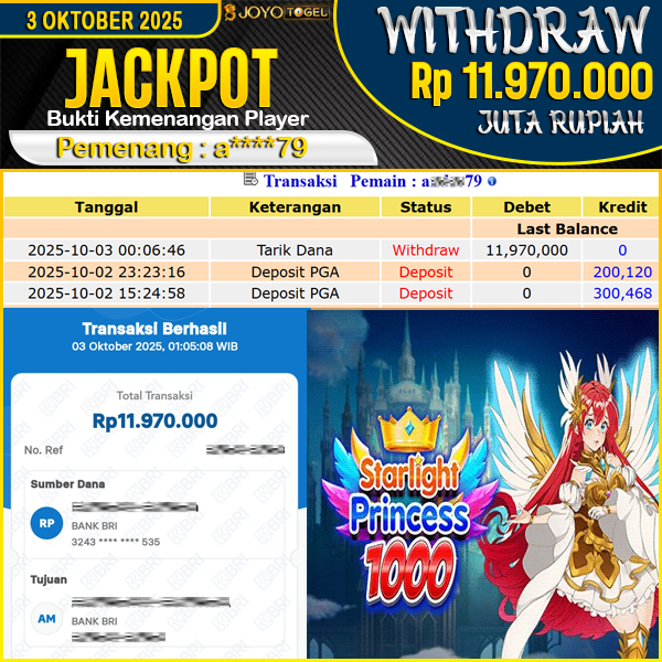 jackpot-slot-pragmatic-play-starlight-princess-1000-wd-rp-11970000--dibayar-lunas-di-joyotogel