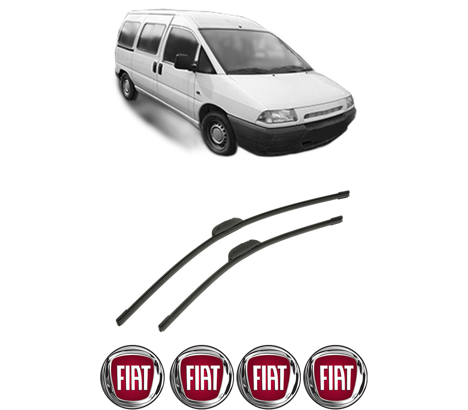 Set stergatoare auto FIAT SCUDO Bus (220_) din 1996-2006, pentru parbriz auto, 2 bucati, Bosch Aerotwin Retrofit, din cauciuc siliconat rezistent, 4 Stickere Auto FIAT