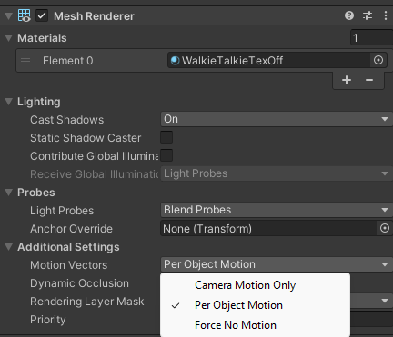 Motion Blur Renderer Settings