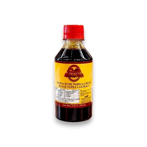 Caribeña Extracto De Vainilla Negra 8 Oz