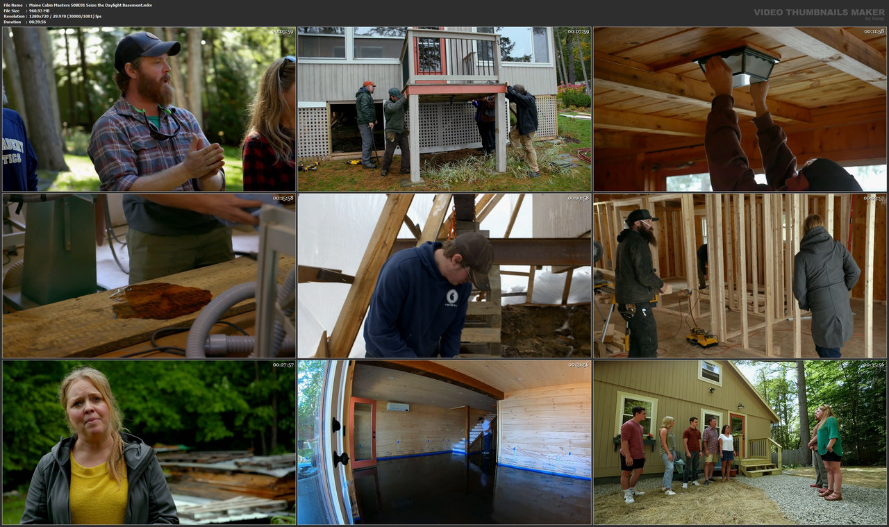 Maine Cabin Masters S08E01 Seize the Daylight Basement.mkv