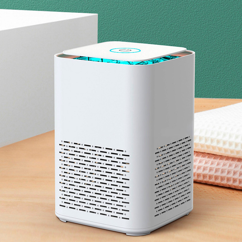 Mini Air Purifier with Essential Oil Diffuser White