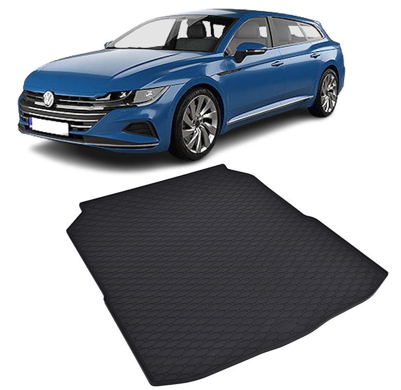 Tavita auto Volkswagen Arteon Shooting Brake 2017-prezent, protectie portbagaj, Cri-Flo, din cauciuc 100%, compatibil cu autoturismul Volkswagen Arteon Shooting
