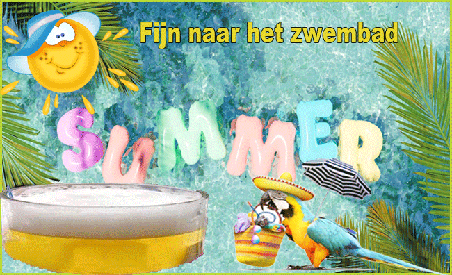 650-word-summer-vormige-opblaasbare-zwemring-drijvend-in-een-verfrissend-blauw-zwembad-met-palmblade