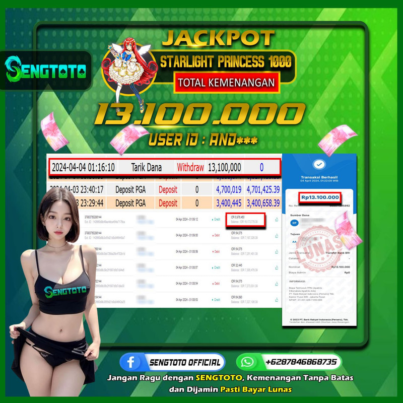 BUKTI PEMBAYARAN SLOT STARLIGHT PRINCESS 1000