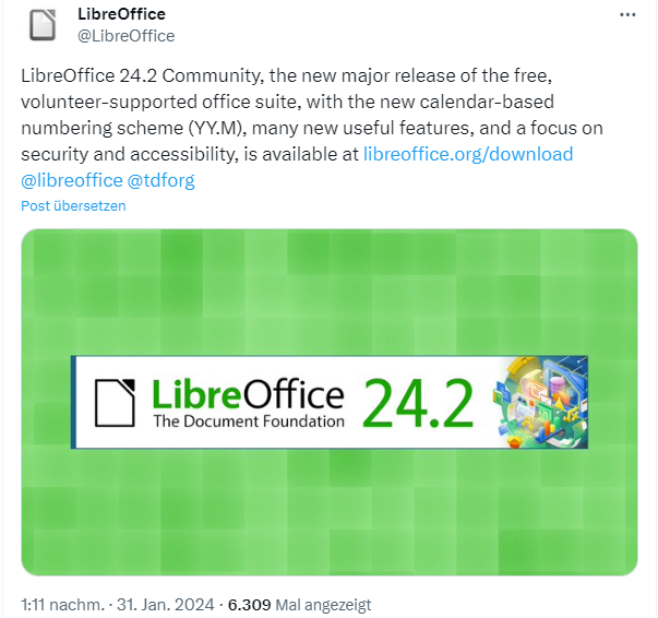 Libre Office 24.2