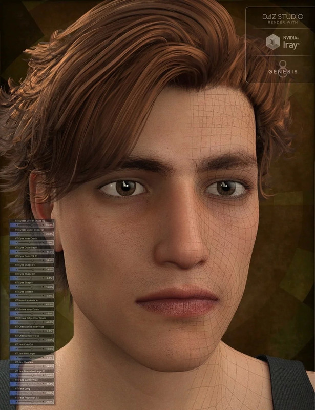 Genesis 8 Male Head Morph Resource Kit 2 Genesis 8 Male Head Morph Resource Kit 2