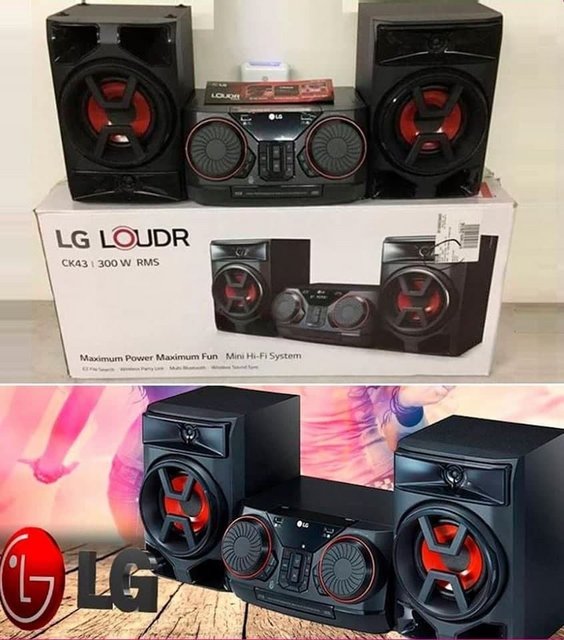 Mini System LG XBoom CK43 CD, MP3, Multi Bluetooth, Função Dj, Dual USB 220W