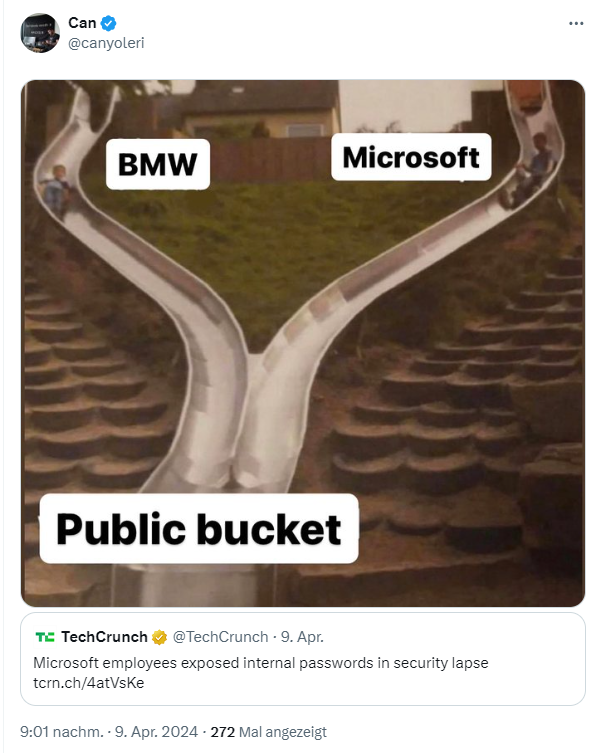 Can Yolei zu Sicherheitsthemen (BMW, Microsoft)