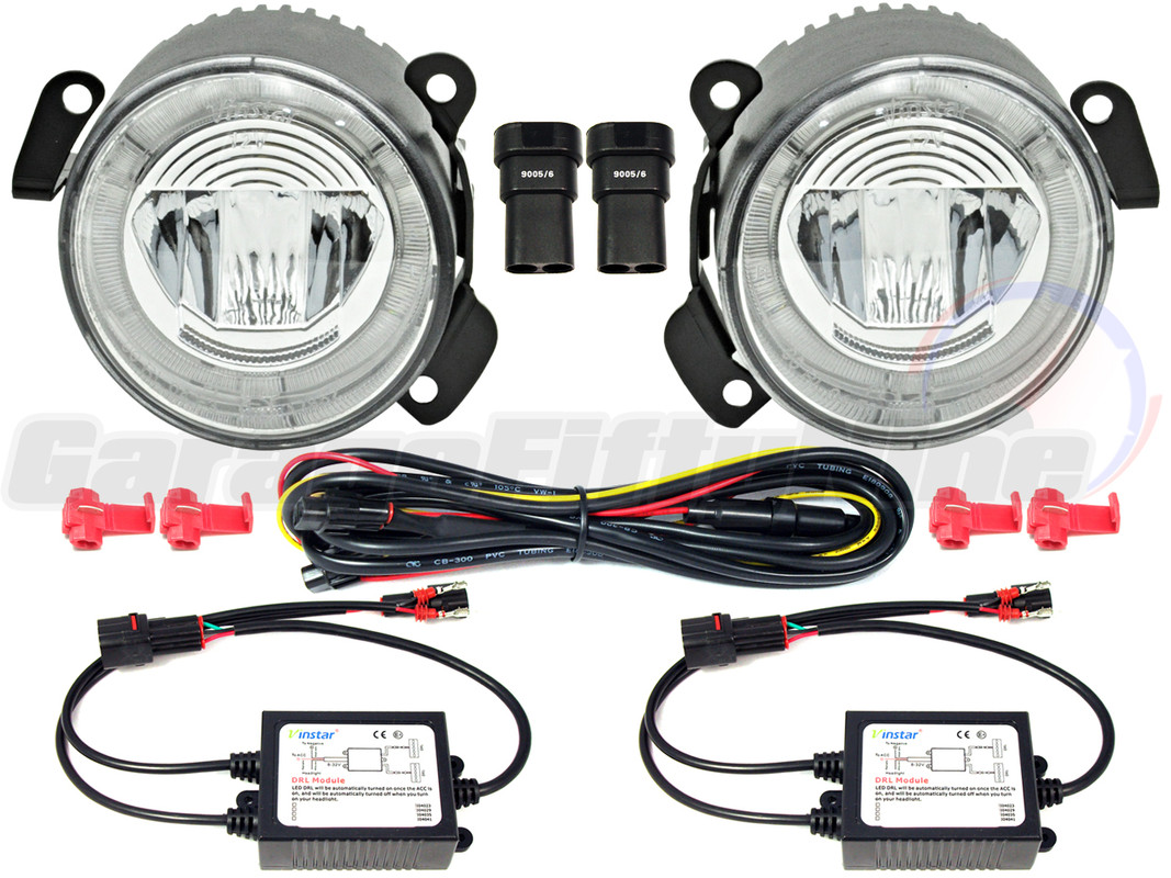 Volkswagen Transporter T5 LED DRL Front Fog Light Kit 0310 Caravelle