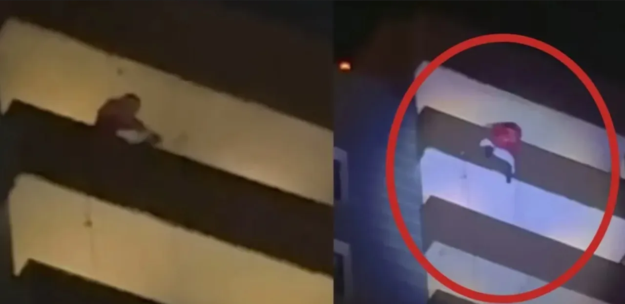 Santa Claus se cae de un edificio en pleno show en Rusia: Video