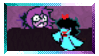 stamp of seth looking bewildered and aqua laughing