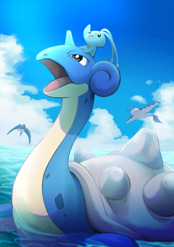 lapras-manaphy-and-mantine-pokemon-drawn