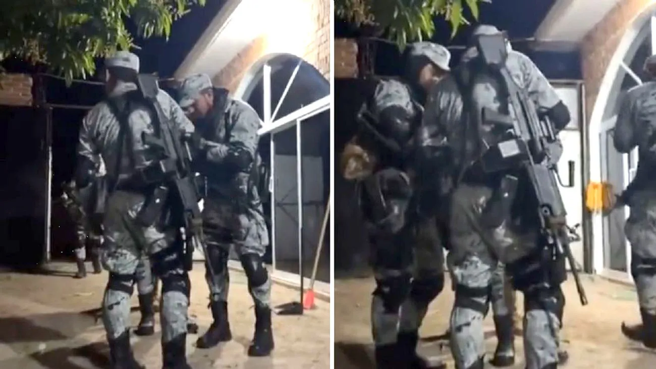 Presuntos sicarios del CJNG se visten como la Guardia Nacional