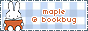 rabbit next to the text maple @ bookbug button