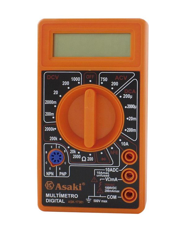 MULTITEST DIGITAL DE BOLSILLO IEC 6F22/6LR61 ASAKI